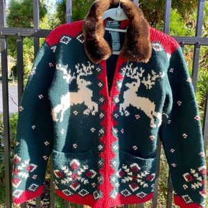👑🌲Ralph Lauren Wool ZIP Front Sweater🌲👑